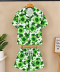 Floral 2-Piece Shirt & Shorts Set