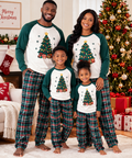 Christmas Family Matching Pyjamas – Christmas Tree Print 🎄